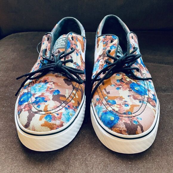 Nike SB skateboarding Stefan Janoski digi floral mens blue beige brown 13 US main image 6